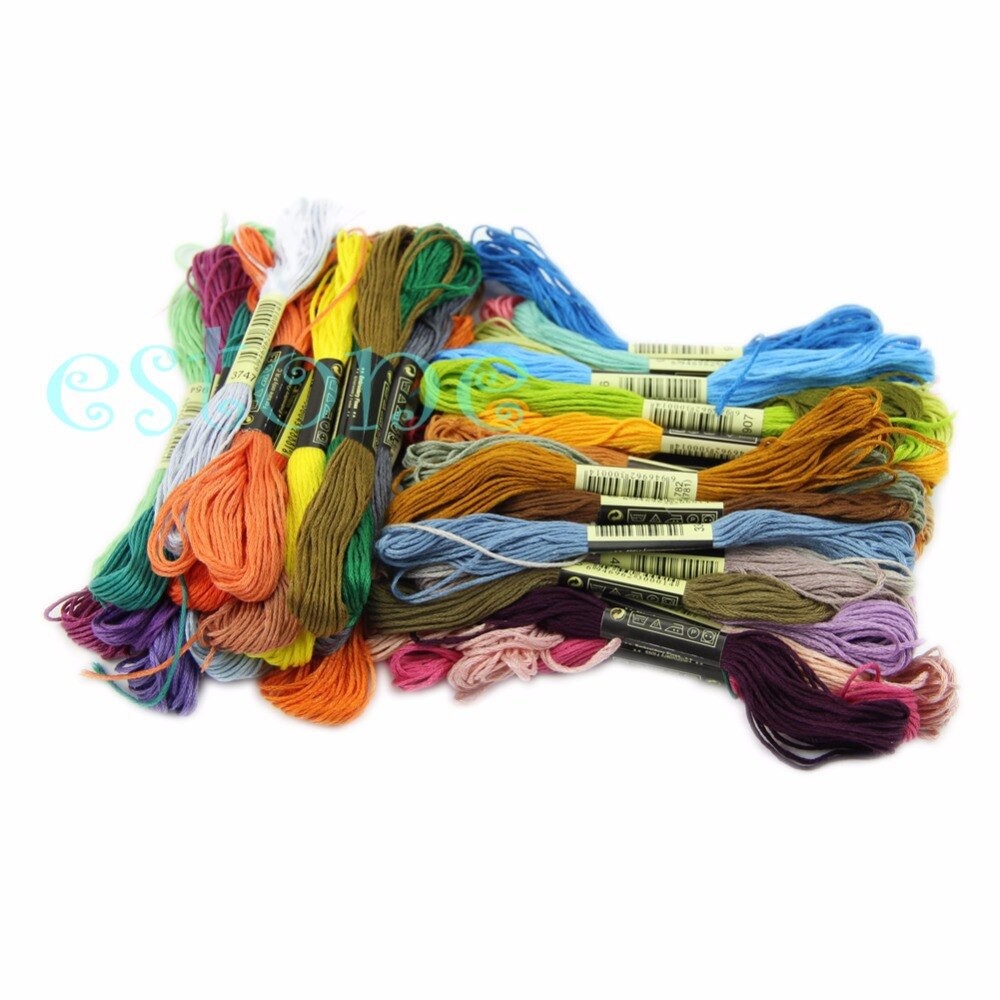 50 Anchor Cross Stitch Cotton Embroidery Thread Floss Sewing Skeins Craft Jul14_25
