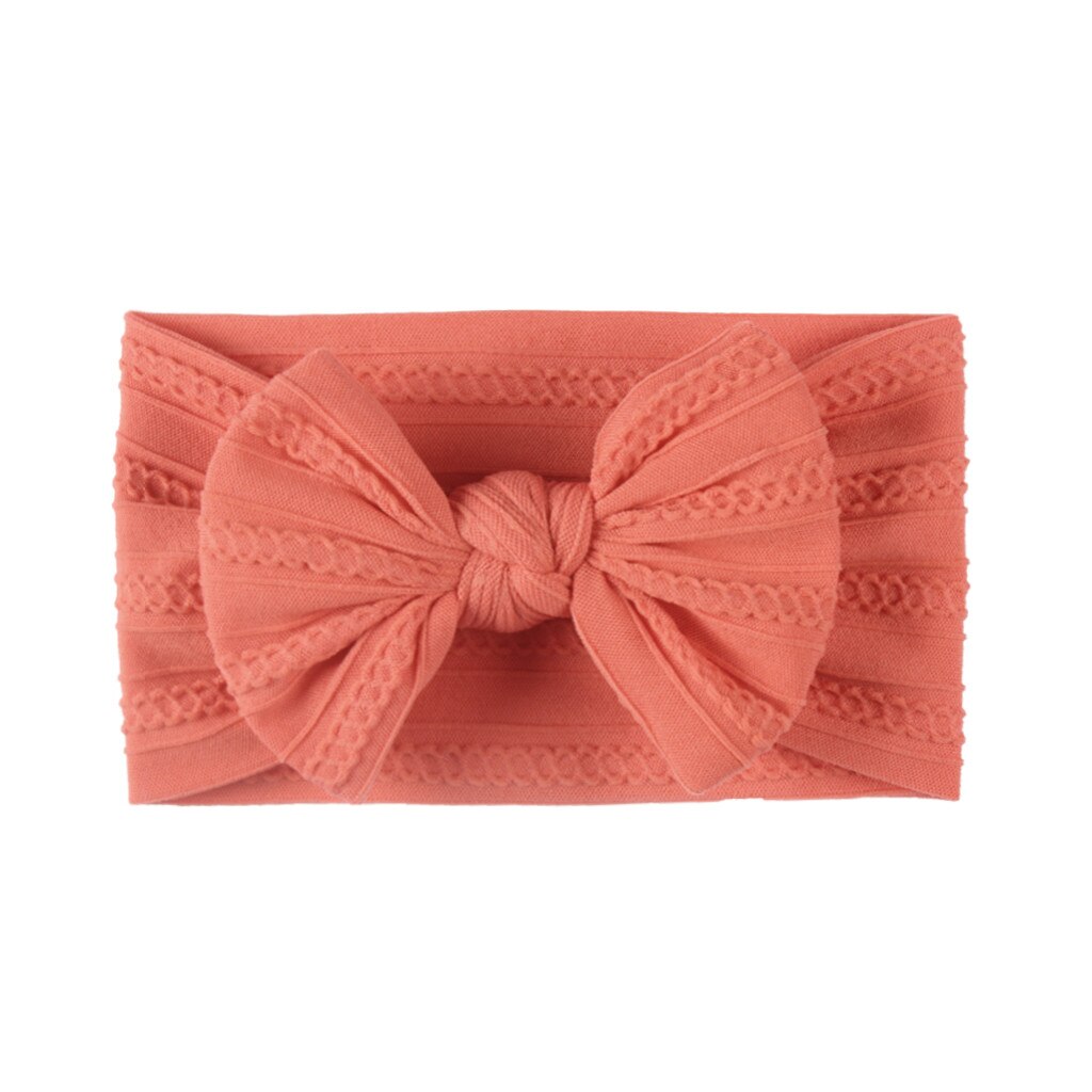 Newborn Baby Coronet Girl Headdress Hair Accessories Solid Headbands For Children Hair Bands Bow Headwears Headband On The Head: I