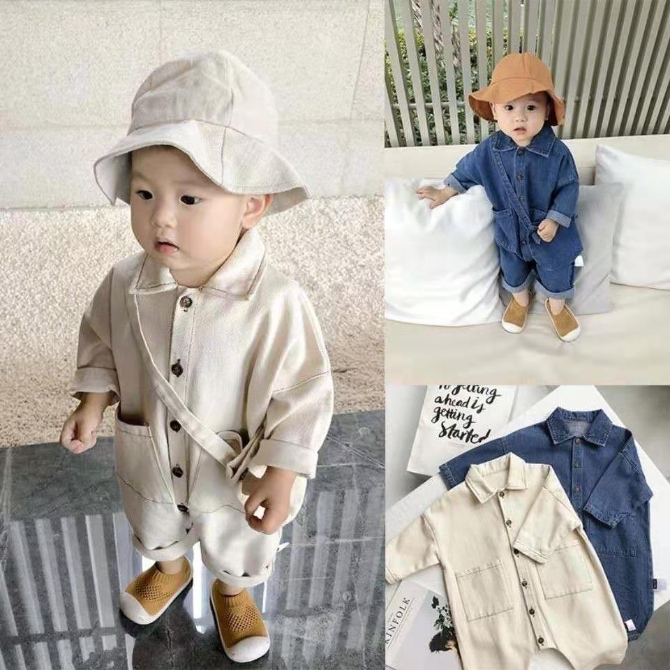 Baby Jumpsuit Autumn Style Boy Spring Romper Children's Clothes Denim