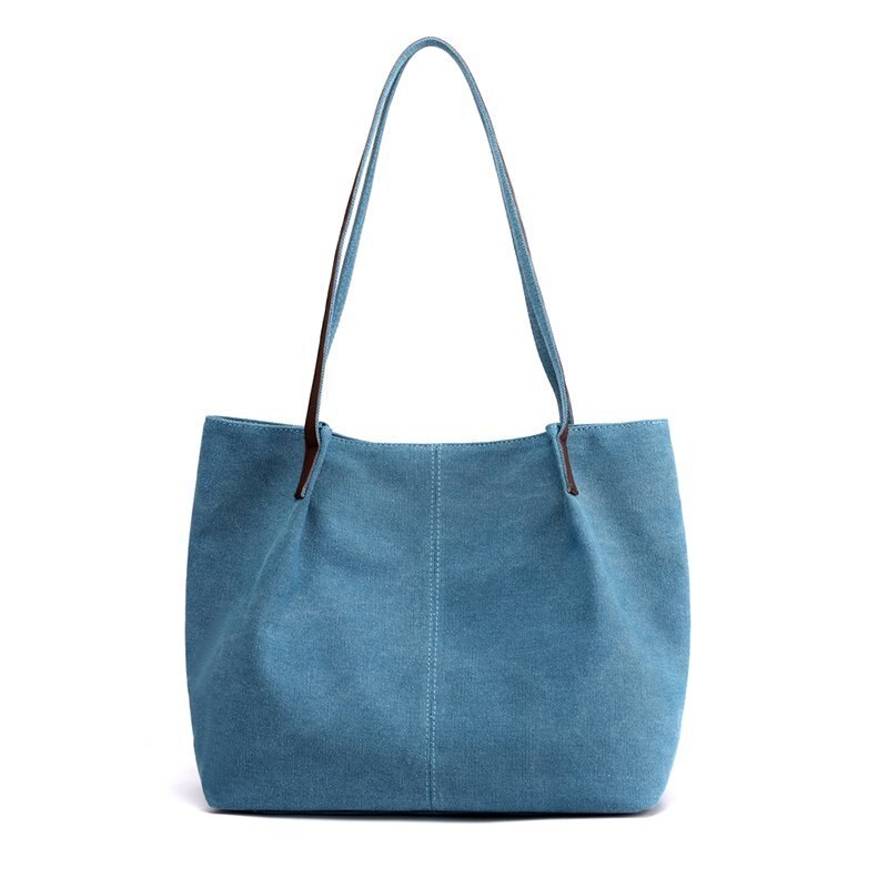 Oude Tang Casual Grote Capaciteit Canvas Tassen Voor Vrouwen Eenvoud Vrouwelijke Schouder Draagbare Tas Bolsas