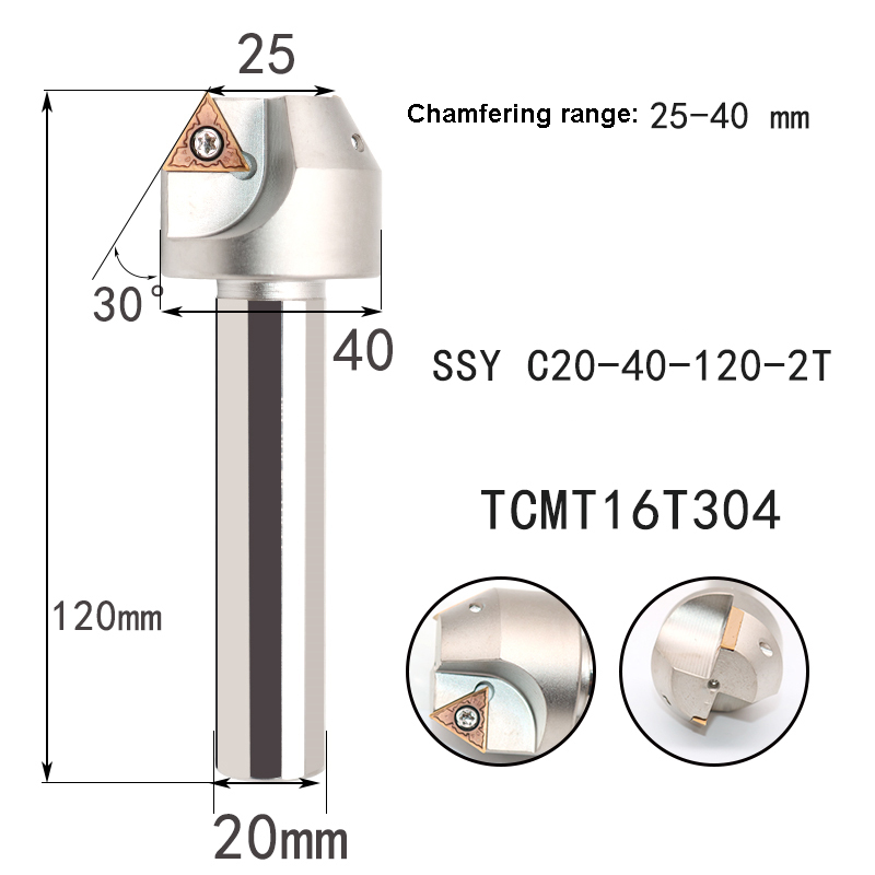 LIHAOPING 15 45 60 herramientas de biselado de 30 grados SSO SSY SSP SSH TCM C16-16-110 fresadora CNC torno cortador insertos TCMX TCMT: 4 mm
