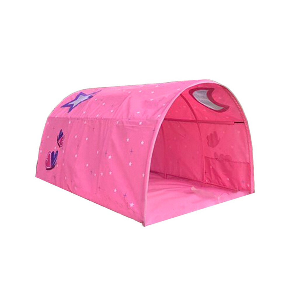 Crawling Tunnel Toy Ball Pool Bed Tent Portable Children's Play House Playtent For Kids Folding Small House Room Decoration Tent: Pink