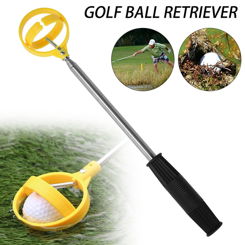Golfbal Picker Telescopische Golf Finder Automatische Vergrendeling Scoop Retriever Teruggetrokken Pick-Up Training Aid Golf Ball Pick Up gereedschap