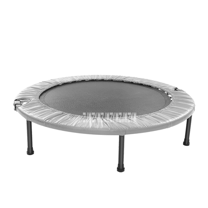 C157 40 Inch Trampoline Kinderen Springen Bed Home Gym Vouwen Bounce Bed Fitnessapparatuur Dames Afvallen Been Afslanken: gray