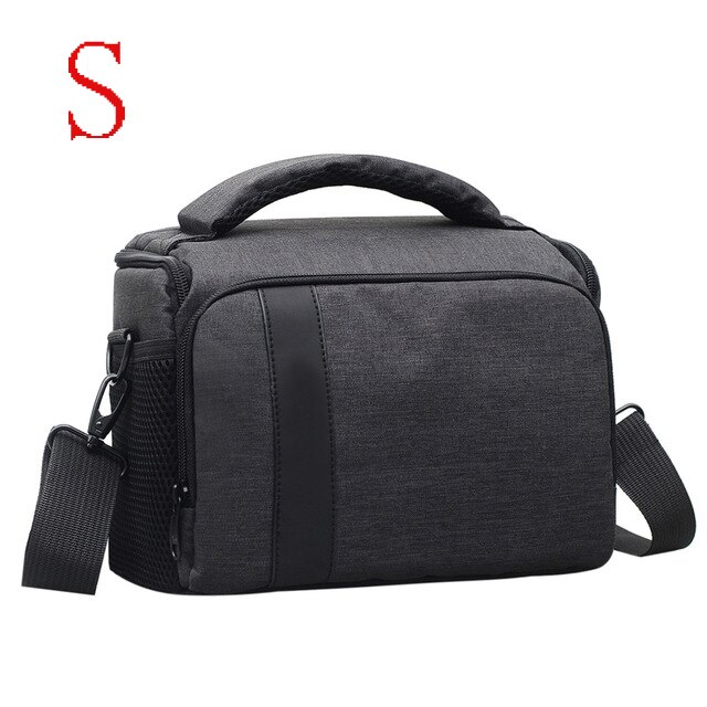 Funda impermeable para cámara DSLR Canon EOS 1300D Mark III 800D 200D Mark II 60D 700D nikon D5000 Pentax lumix Photo Bag: S black