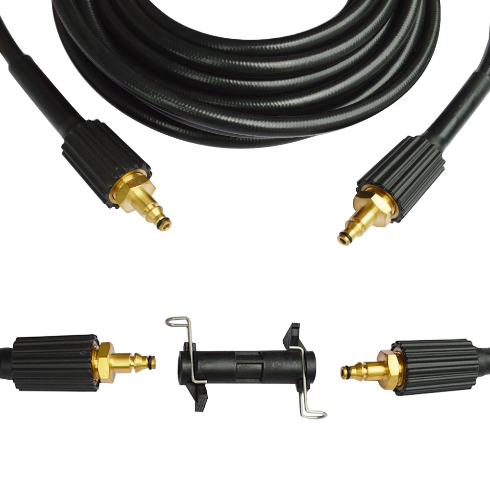 10m High Pressure Car Washer Hose Water Cleaning Hose Pressure Washer Extension Hose sets for Nilfisk STIHL Gerni HUSQVARNA