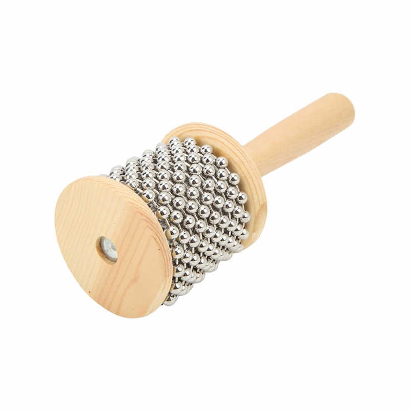 Wooden Cabasa Hand Cranked Cabasa Environmental Friendly Musical Toy Attractive for Rhythm Training