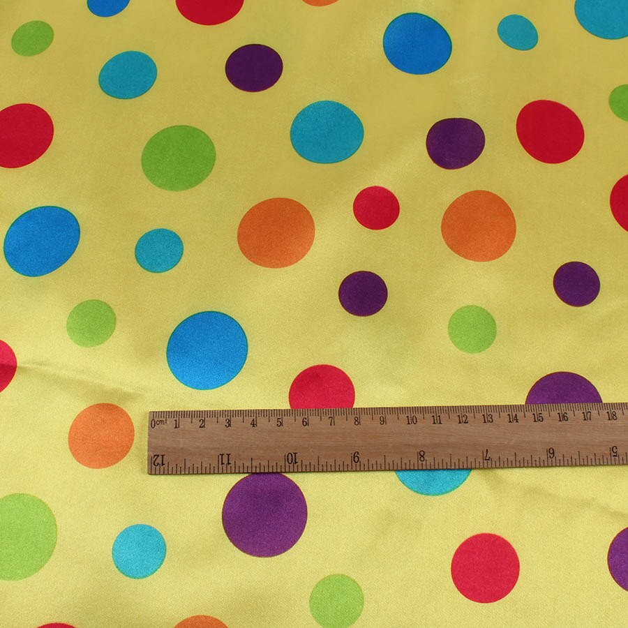 Clown Costume making Satin Fabric Stage Clothes 148cm By Meter Dots Stripes