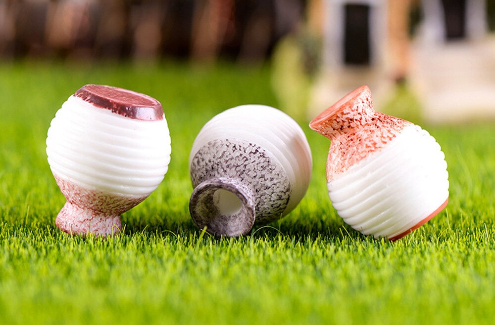 Hars Miniatuur Kleine Mond Vaas DIY Ambachtelijke Accessoire Huis Tuin Decoratie Hars vaas kleine ornamenten mini ambachten decoratie