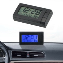 Date Clock Digital Thermometer For Car Dashboard Mini Parts Portable ABS
