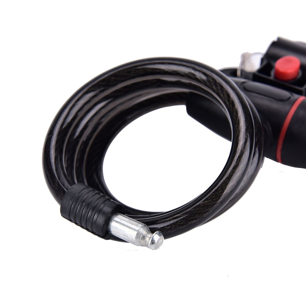 Bike Lock Anti-Theft Steel Strong Wire Coil Cable Bicycle Motorcycle Security Lock with 2 Keys Universal