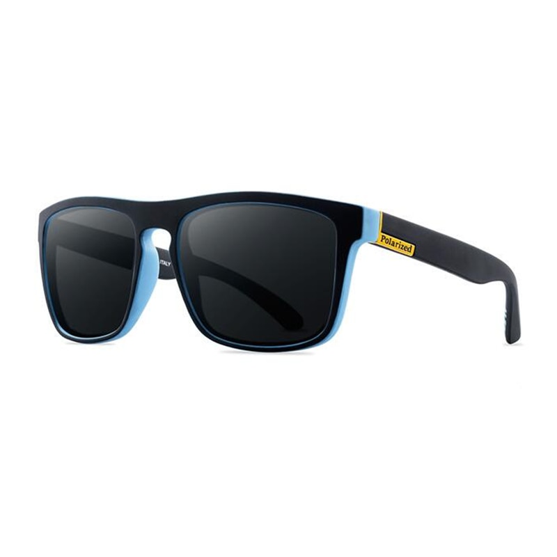 Guy's Sun Glasses Polarized Sunglasses Men Classic Mirror Square Ladies Sunglasses Men: Black Blue