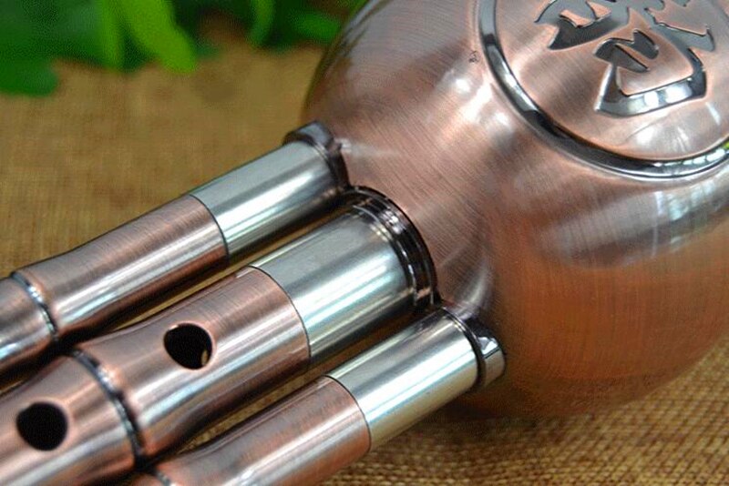 Trzy Tony Hulusi flet miedziowanie ABS gurda Flauta odporny na uderzenia Dampproof tykwa flet Hulusi Ludowy instrument flet Hulusi