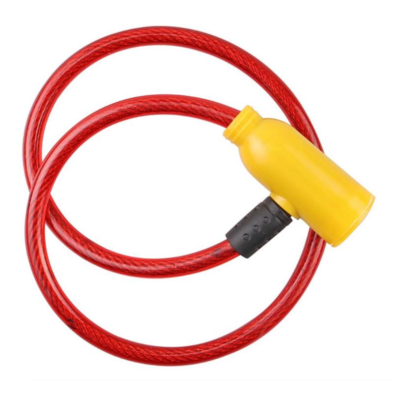 Metal Bicycle Safety Lock Universal Anti-Theft Bicycle Lock Bicycle Motorcycle Electric Vehicle Safety Lock With 2 Keys: Red