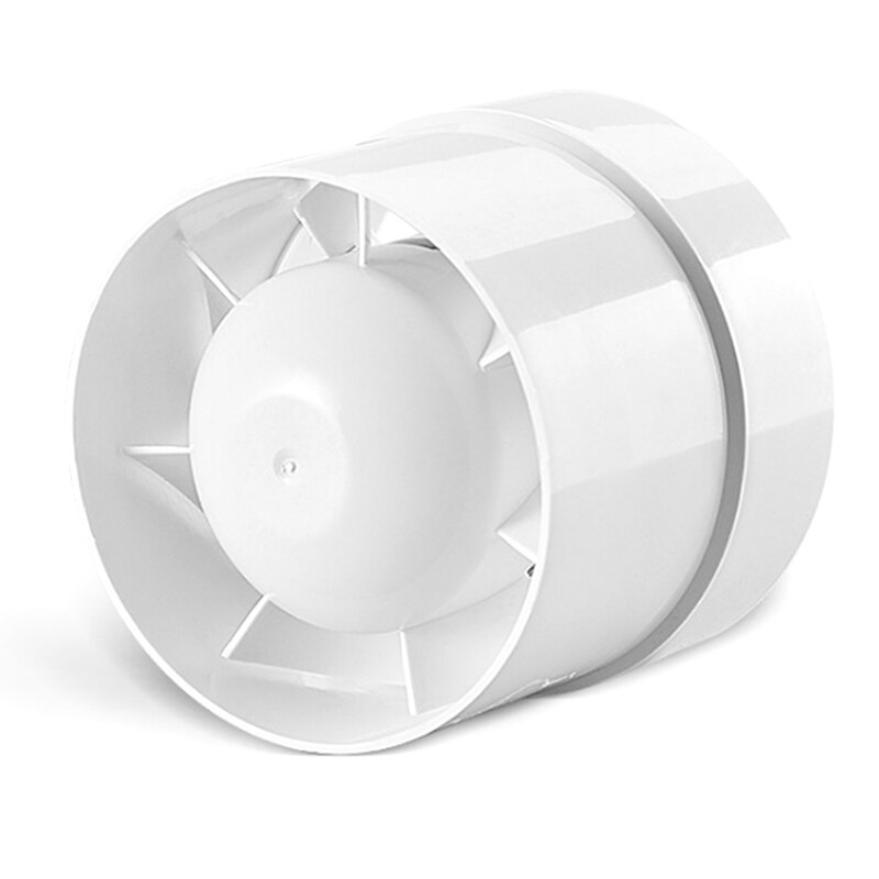 Round Exhaust Fan Duct Ventilator 220V Ventilation Vent Air Extractor For Window Bathroom Toilet Kitchen Booster: Light Grey