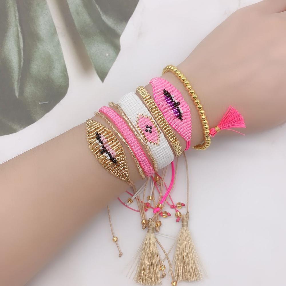 Zhongvi Miyuki Kralen Armband Voor Vrouwen Bileklik Pulseras Mujer Handgemaakte Geweven Charm Armbanden Set Vrouwelijke Mode-sieraden: set