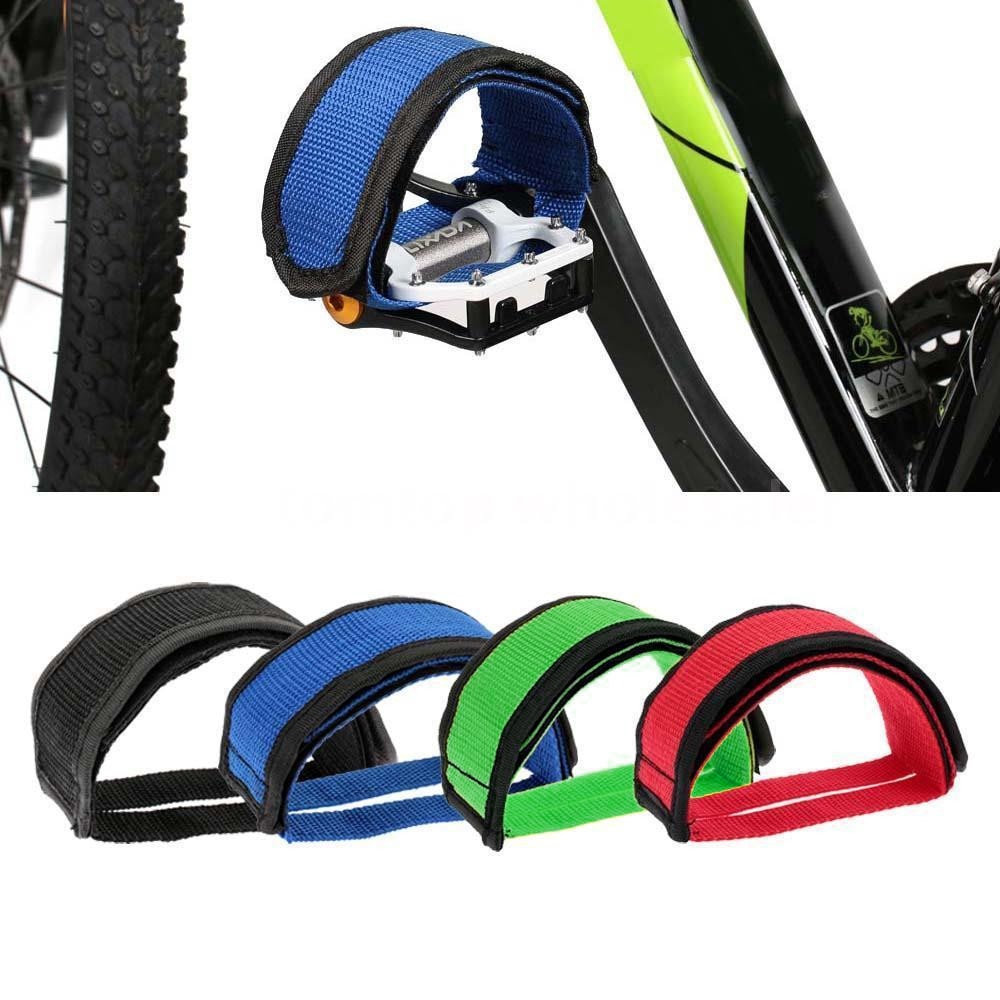 1 paire Nylon vélo pédale sangles orteil pince pied sangle ceinture adhésif vélo pédale bande fixe engrenage vélo cyclisme couverture accessoires