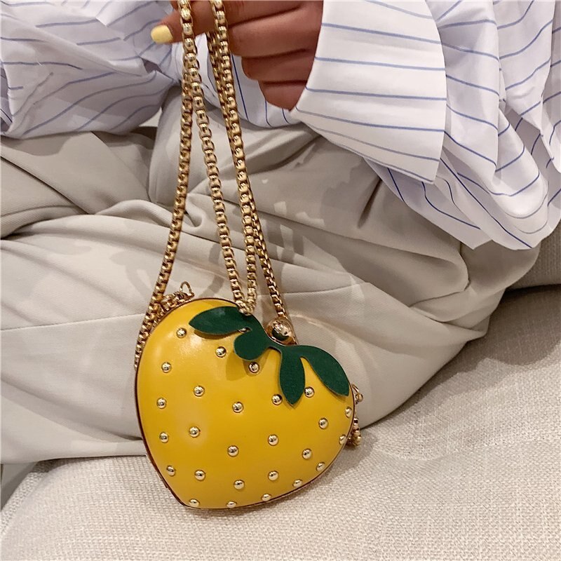 Cute Small Bags for Women Trend Cartoon Shoulder Bag for Girls Chain Mini Coin Purse Shell Crossbody Bag