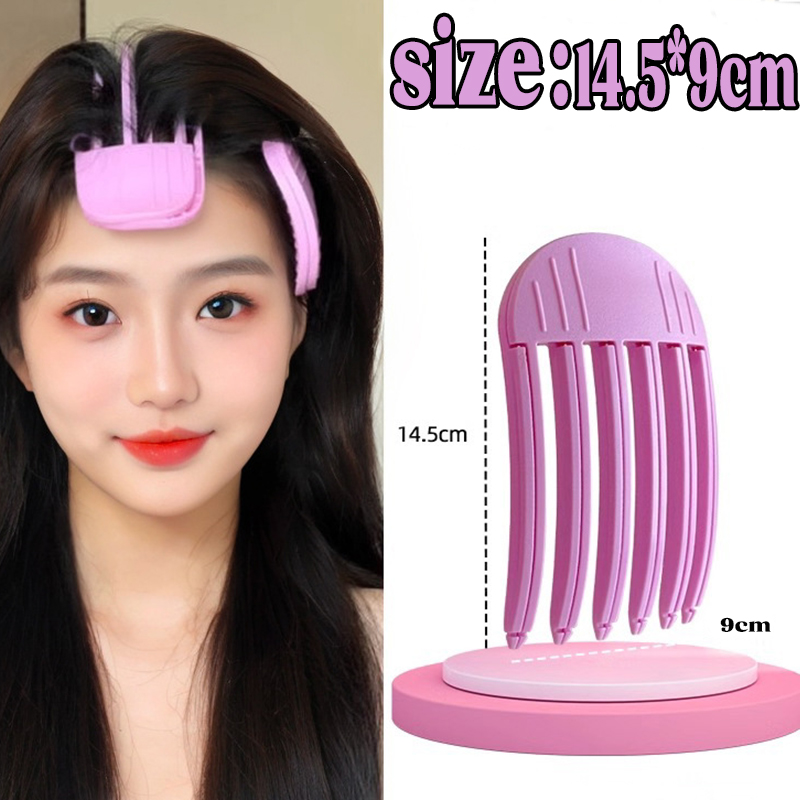 Fluffy Hair Roots Clips Comb Lazy Hair Top Styling Curling Barrel Portable Korean Hairs Clip Volume Wind Sculpting Comb: black