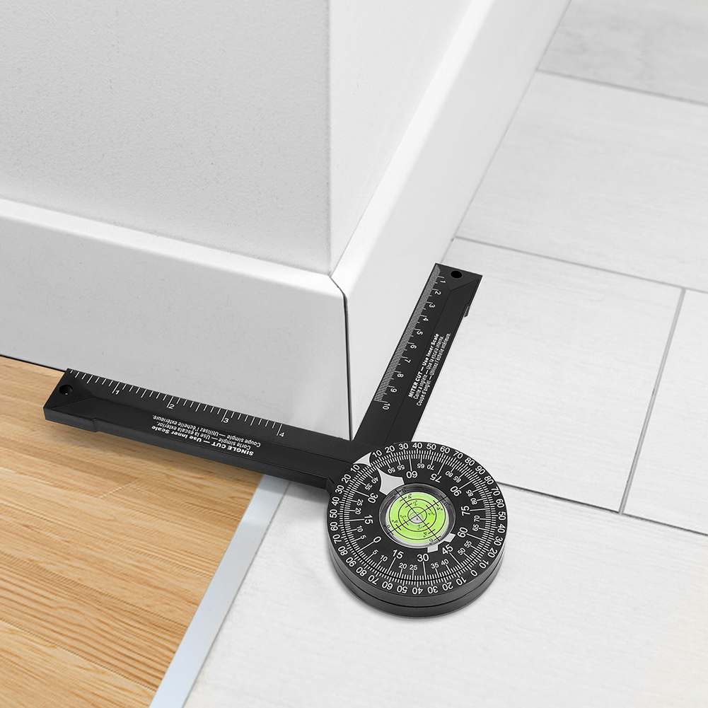Transportador de sierra de inglete, regla buscador de ángulo de 360 grados, transportador Digital, calibrador de nivel, inclinómetro, herramientas de medición para carpintería