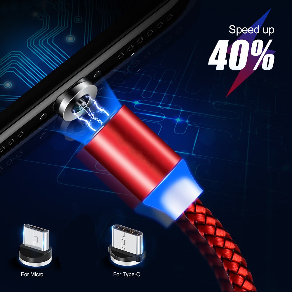 Magnétique Micro USB Câble de Charge Redmi 7A 6 5 vivo S1 Oppo A9 R11 Téléphone chargeur Mural Pour Huawei Y5 Y6 Y7 Y9 8A honneur 8X