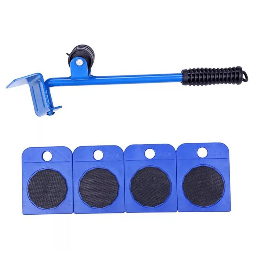 Furniture Transport Roller Set Removal Lifting Moving Tool Heavy Object Mover Household Furniture Mobile Slides Trolley: blue