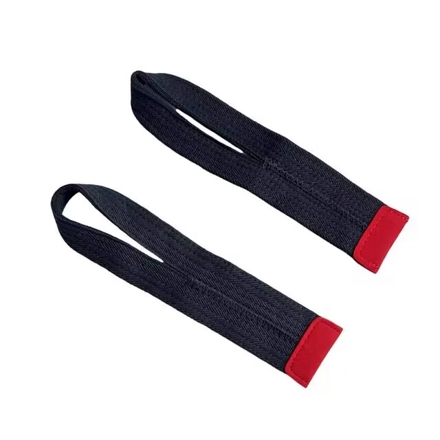 1 Paar Lifting Pols Bandjes Gewichtheffen Booster Riem Voor Gym Crossfit Deadlifts Ondersteuning Krachttraining Fitness Accessoires: Black