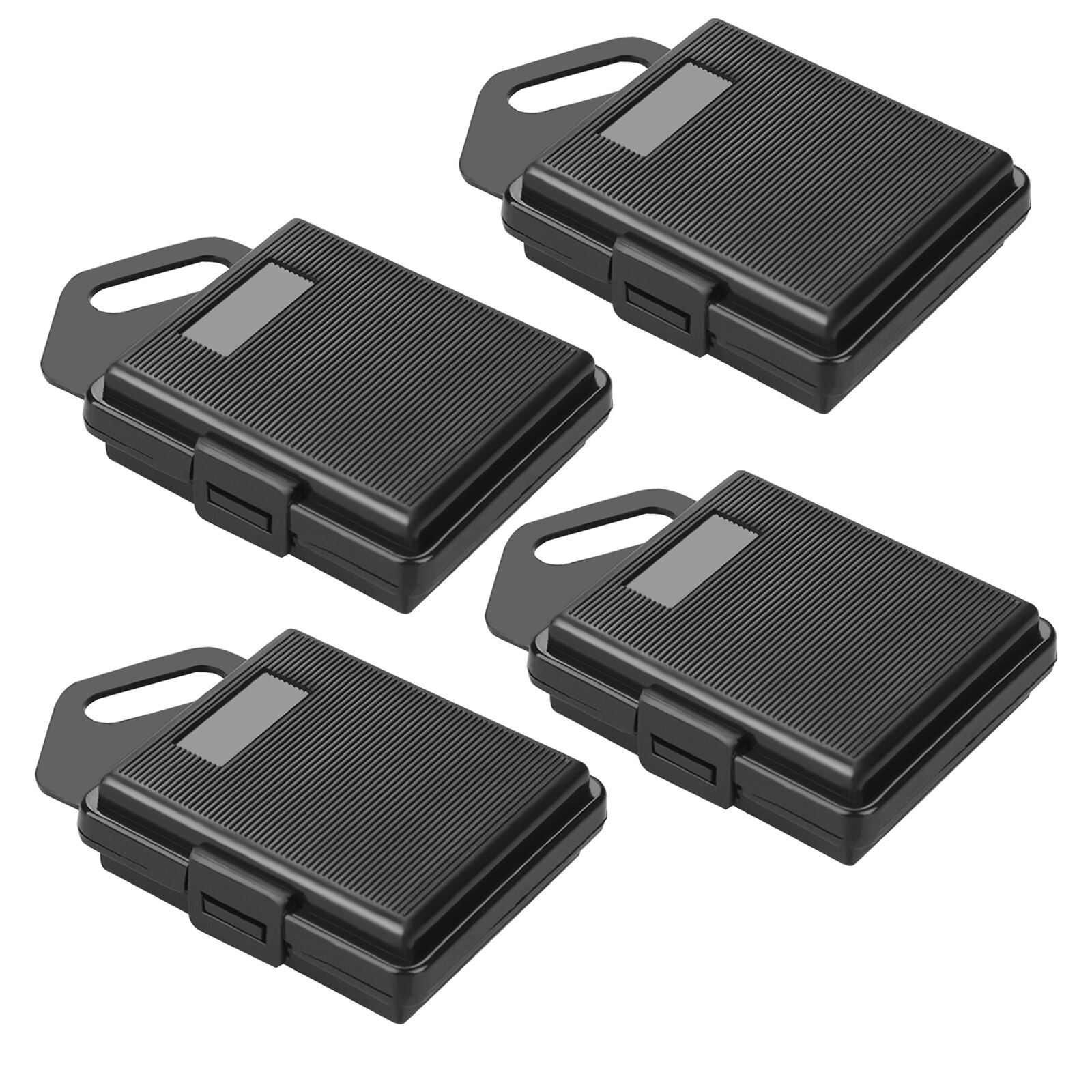 Waterproof Plastic Protective Storage Battery Box for GoPro Hero 9 8 7 6 5 4 Session Xiaomi Yi MiJia 4k Eken Camera Accessorie: 4pcs black case