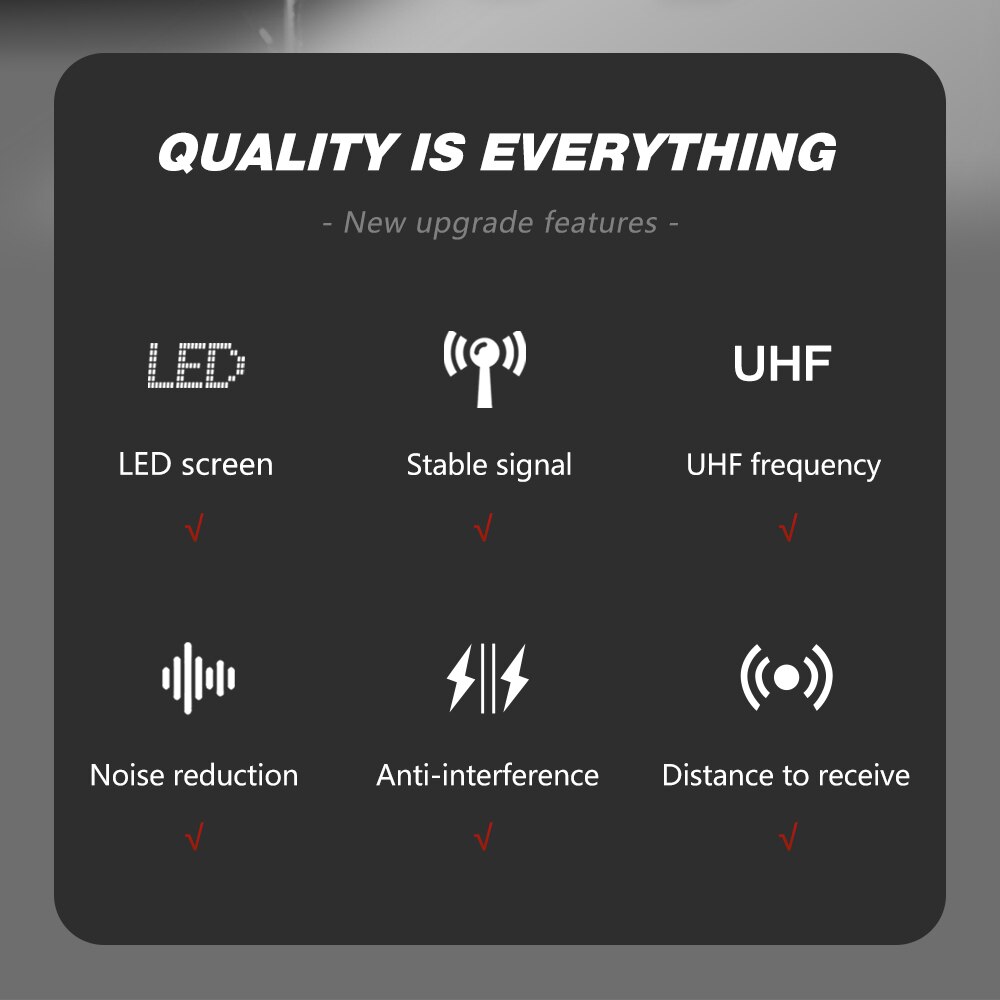 MU2 Universal UHF Wireless Rechargeable Handheld Microphone,Use With Mixer, Power Amplifier, Speaker, etc Stage Equipment.