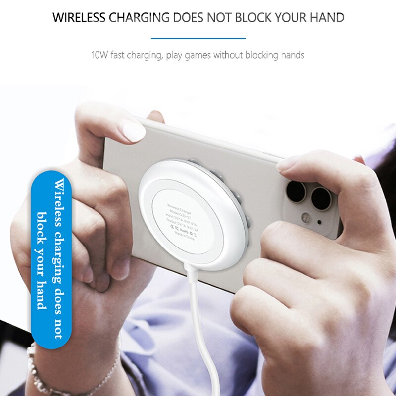 Qi Wireless Charger Pad Suction Cup Mobile Phone 10W Wireless Fast Charging for iPhone 11 Pro Xs Max 8 Samsung S20 S10 S9 Huawei