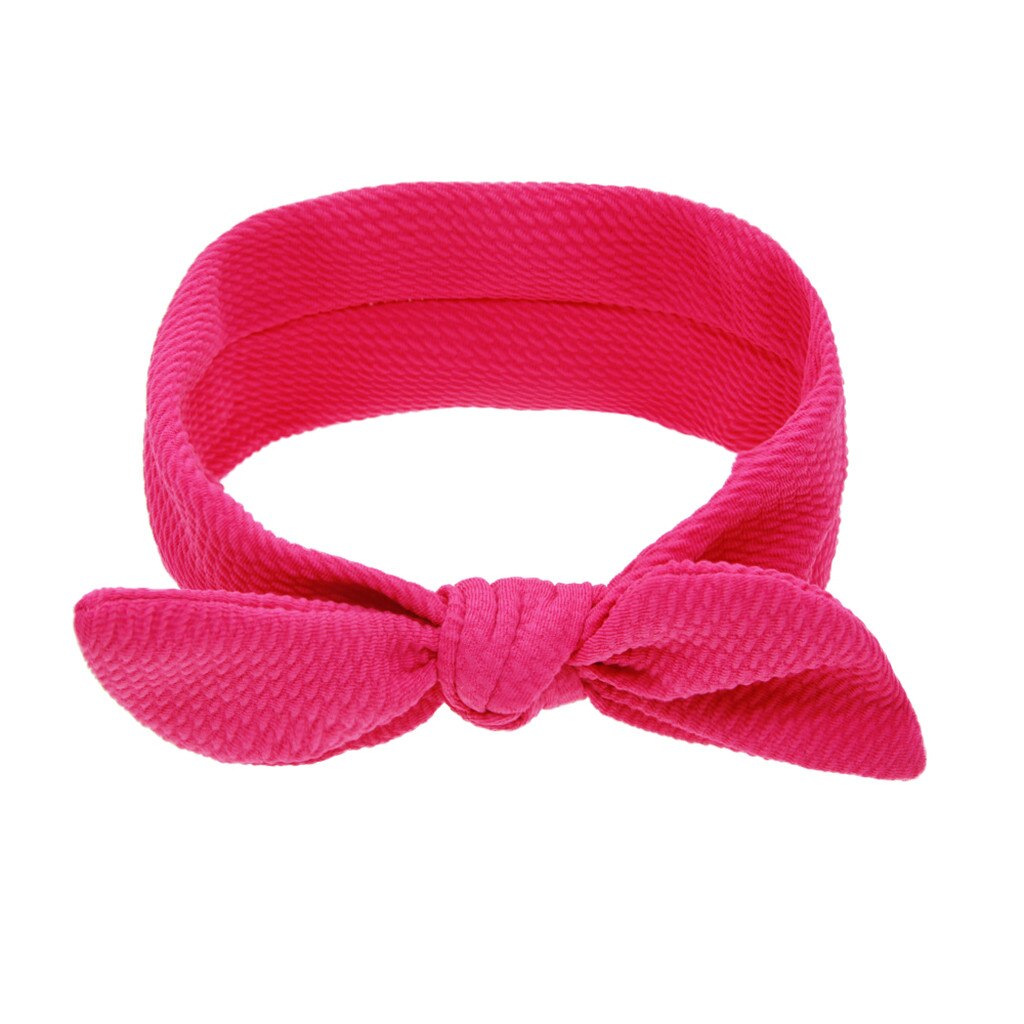 Mode Pasgeboren Peuter Kids Baby Meisjes Hoofdband Strik Solid Gedrukt Hoofdband Hoofddeksels Haaraccessoires Baby Casual Hoofdband