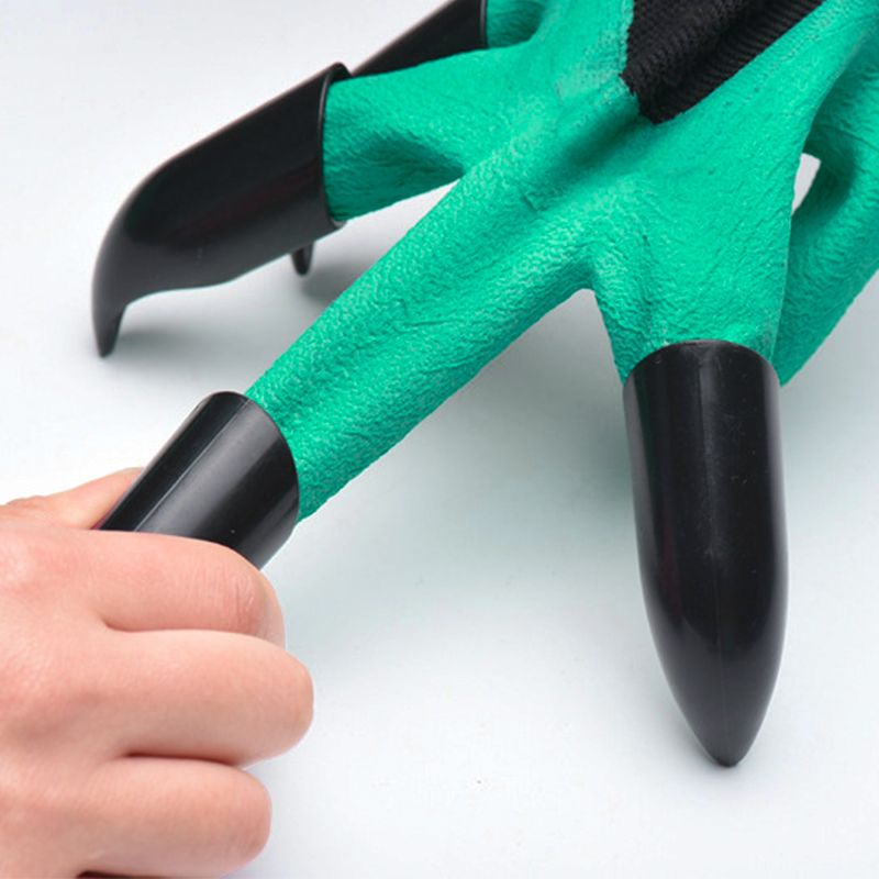4 Hand Claw Tuin Rubberen Handschoenen Tuinieren Graven Planten Duurzaam Waterdicht Nitril Werken Handschoen Outdoor Gadgets