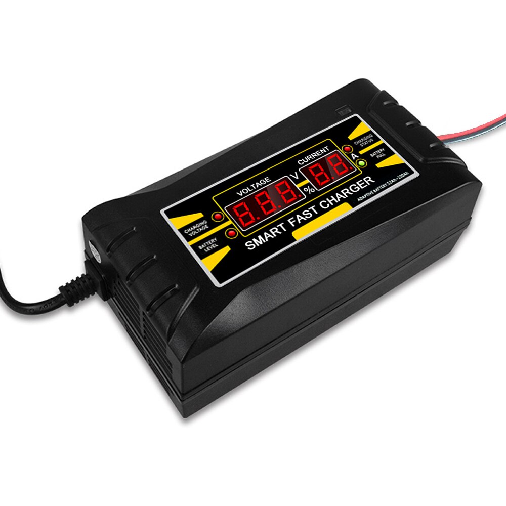 Full Automatic Fast Smart Car Battery Charger12V 10A 6A Lead Acid/GEL Battery Charger LCD Display EU Plug US Plug