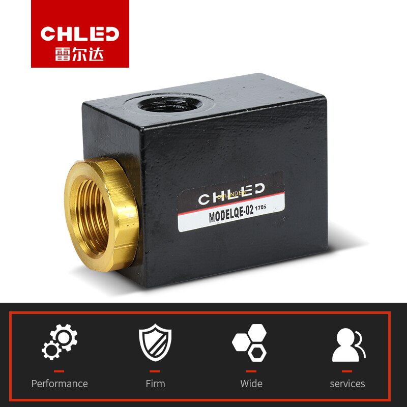 CHLED Pneumatic Air Quick Exhaust Valve Aluminum QE-01/02/03/04 quick exhaust valve quick exhaust valve pneumatic components