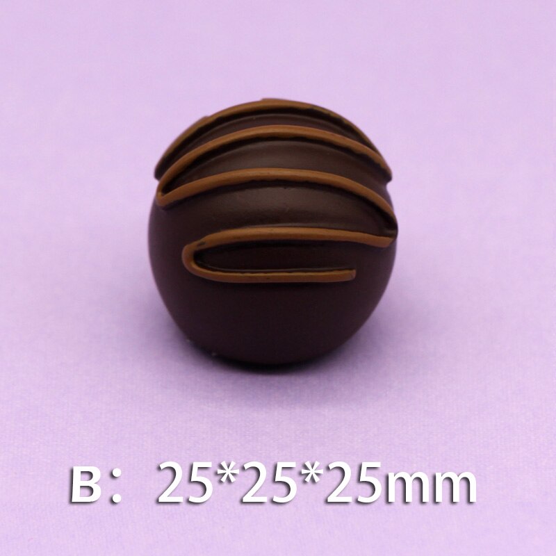 Pâte magnétique pour réfrigérateur, Simulation de chocolat, jouet, décoration 3D pour réfrigérateur, accessoires de décoration pour la maison, DIY: B
