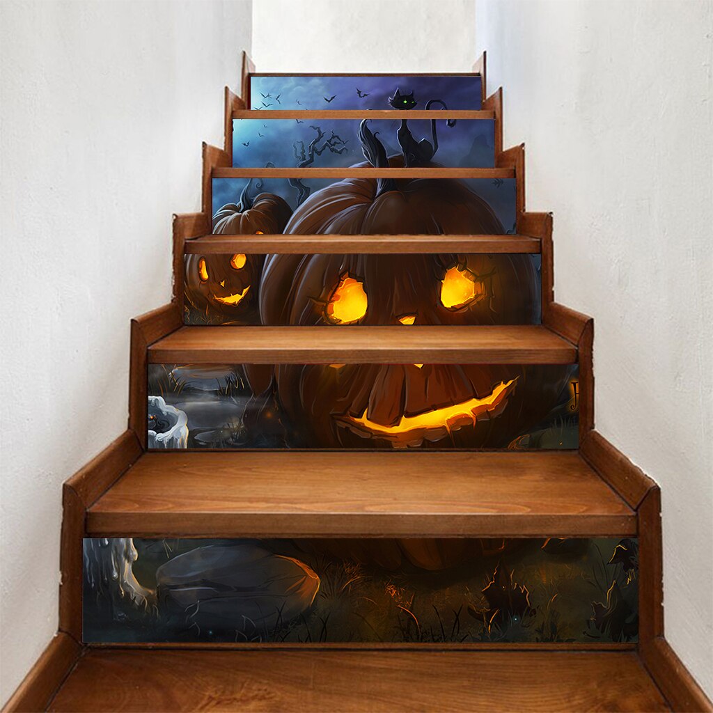 6 teile/satz 3D Treppen Abziehbilder Aufkleber Treppen Abziehbilder Treppe Aufkleber: Stil-12 10x100cm