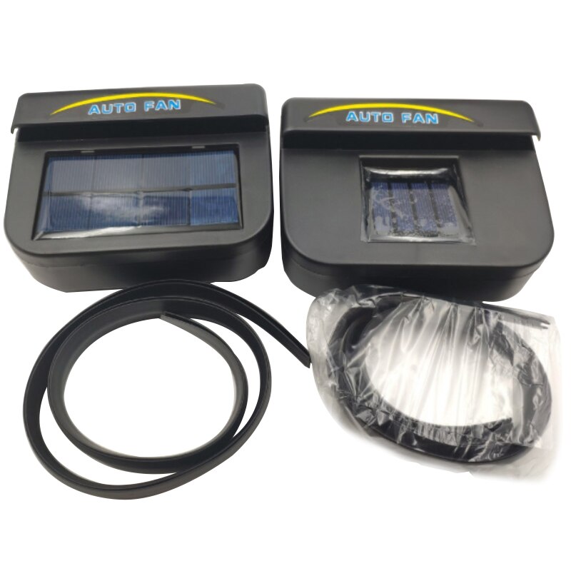1 Pcs Solar Car Window Windshield Auto Fan Universal Vehical Exhaust Cooling Fan Air Vent Cooler Radiator Use For Summer