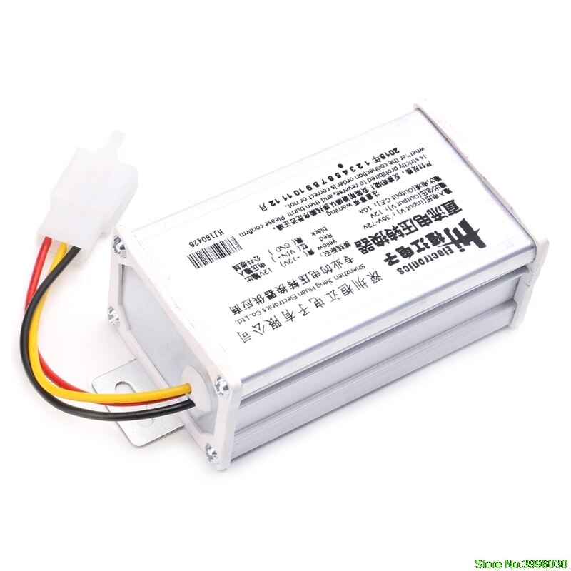 Dc 36v 48v 72v to 12v 10a 120w converter adapter transformator voor e-bike elektrisch