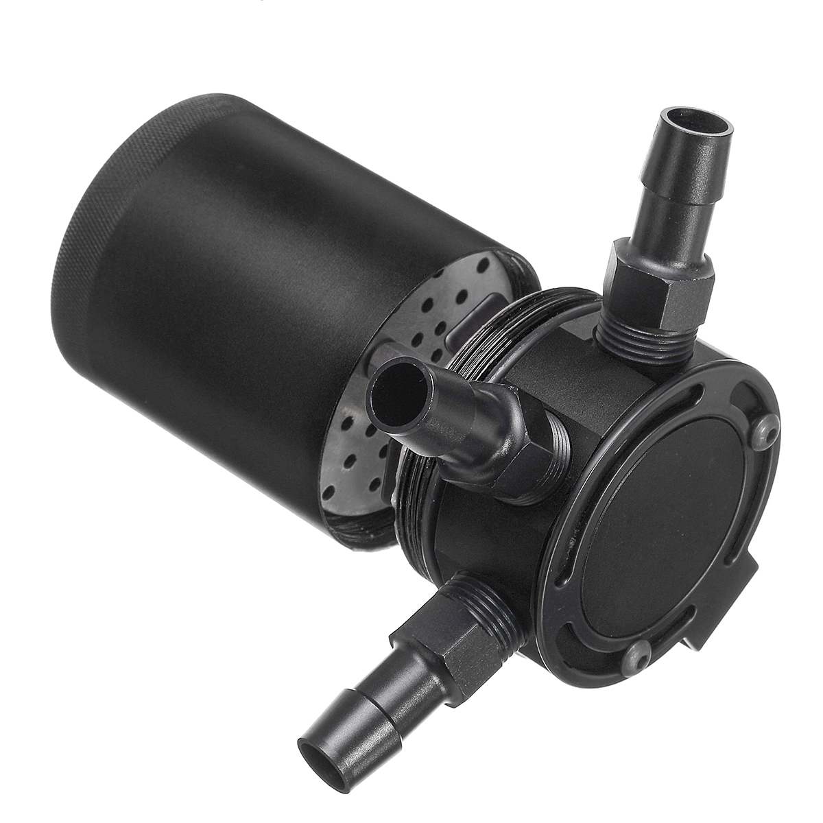 Autoleader Aluminum Baffled Car Oil Catch Can Tank Separator Reservoir Universal Oil Catch Tank Cans 3 Hole