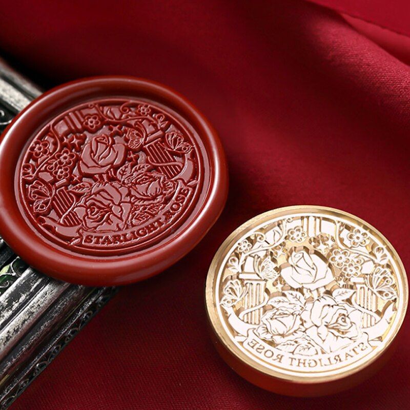 Wax Seal Stamp Retro Antique Sealing Wax Scrapbooking Stamp Head Metal Plant Seal Flower Craft Diy Wedding Decorative Invitation: 9