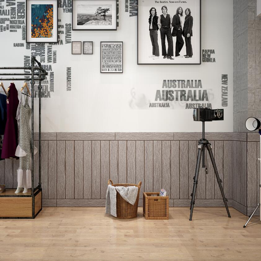 3d puunsyistä vedenpitävää seinätarraa itseliimautuvat paneelit tarra 70*70cm