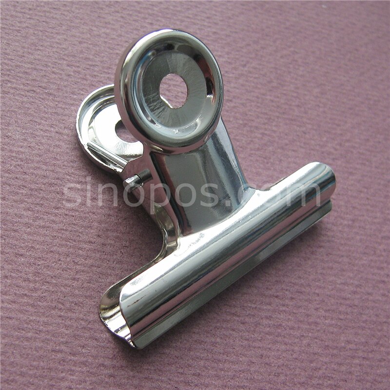 Steel Binder Clips, round tail bull dog clip, memo files bills binding clip, stainless steel spring bulldog clips, paper binder