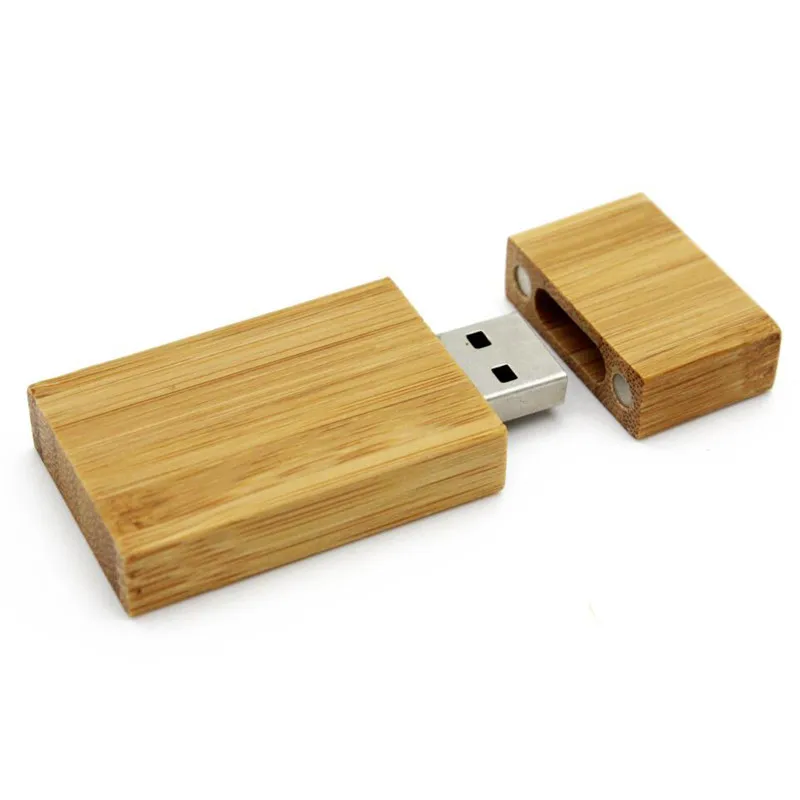 1 Uds. Unidades Flash USB con logotipo personalizado gratis, unidad colgante de bloque de madera de 64GB, unidad de bolígrafo de de boda de 32GB, memoria USB 2,0 de 16GB, 8GB, 4GB: Negro / 4 GB