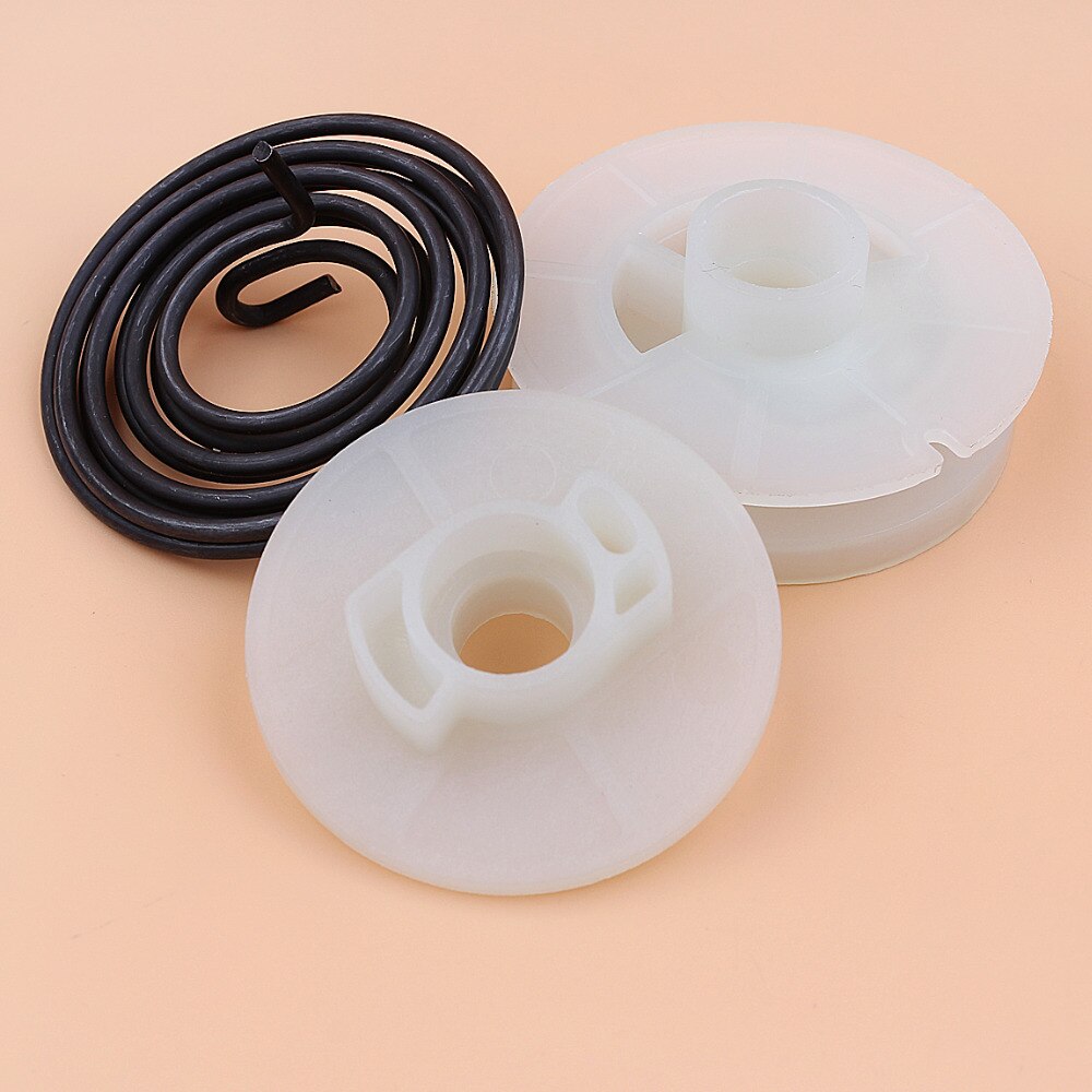 Recoil Starter Pulley Spring Kit For Husqvarna 128C 128L 128LD 128LDX Trimmer Brushcutter Parts 585530301 545008087