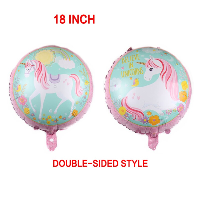 Ballon licorne gonflable 32 pouces, mignon, en aluminium, pour fête d'anniversaire, de mariage, jouet pour enfant: 5