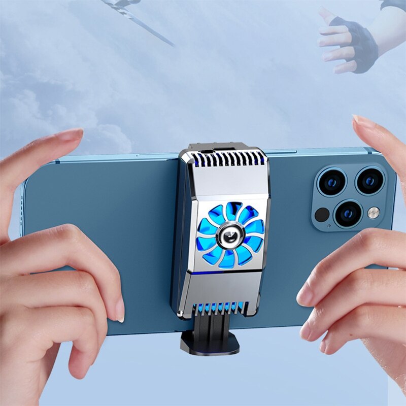 Mobile Phone Radiator Holder Cooling Pad Gamepad Cooler For Mobile Handphone Fan Holder Gaming Phone Cooler Fan