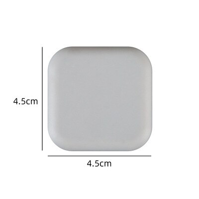 3Pcs Silicone Stopper Deur Mute Stickers Deurstopper Bescherming Porte Pad Deurstopper Silicon Rubber Hardware Bumper Muur Mat: 4.5 cm Square Gray