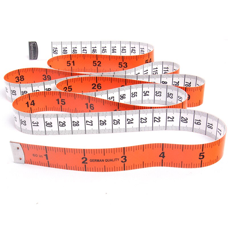 Meting Tape Kleermakers In Centimeter En Inch Duurzaam Body Meten Ruler Kleermaker Meetlint Geel Blauw Roze: Orange