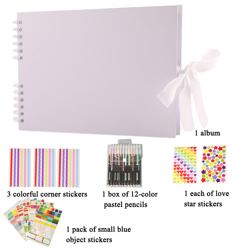 1pc Handmade Collectible Memorial Album DIY Scrapbooking Graffiti Black Card Inserts for Furniture Decoration,Memorials: Dark Grey
