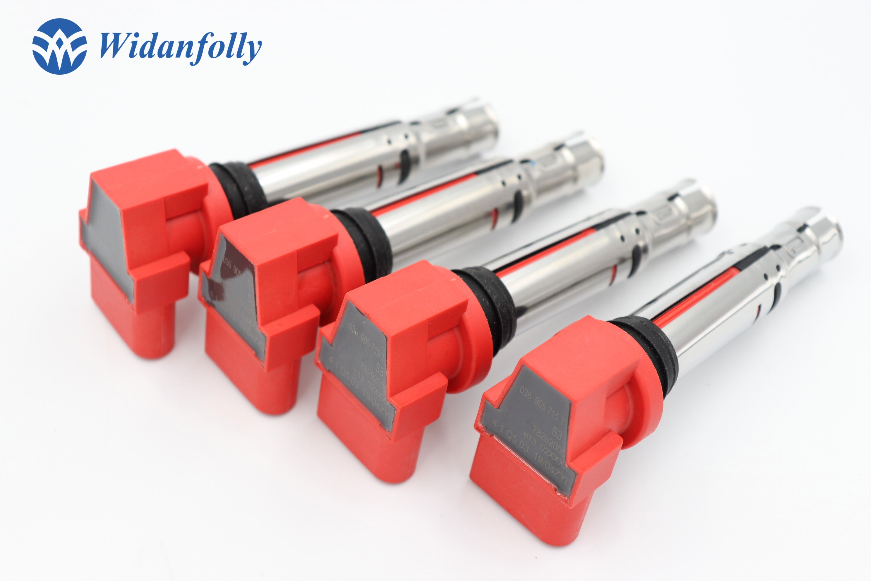 Widanfolly 4 PCS Ignition Coil For Golf Jetta Bora Beetle Polo Sharan Tiguan A1 A3 Octavia 1.6 1.4 036905715F 036 905 715 F
